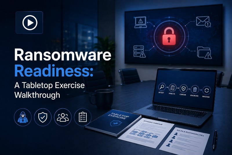 Ransomware readiness tabletop exercise webinar